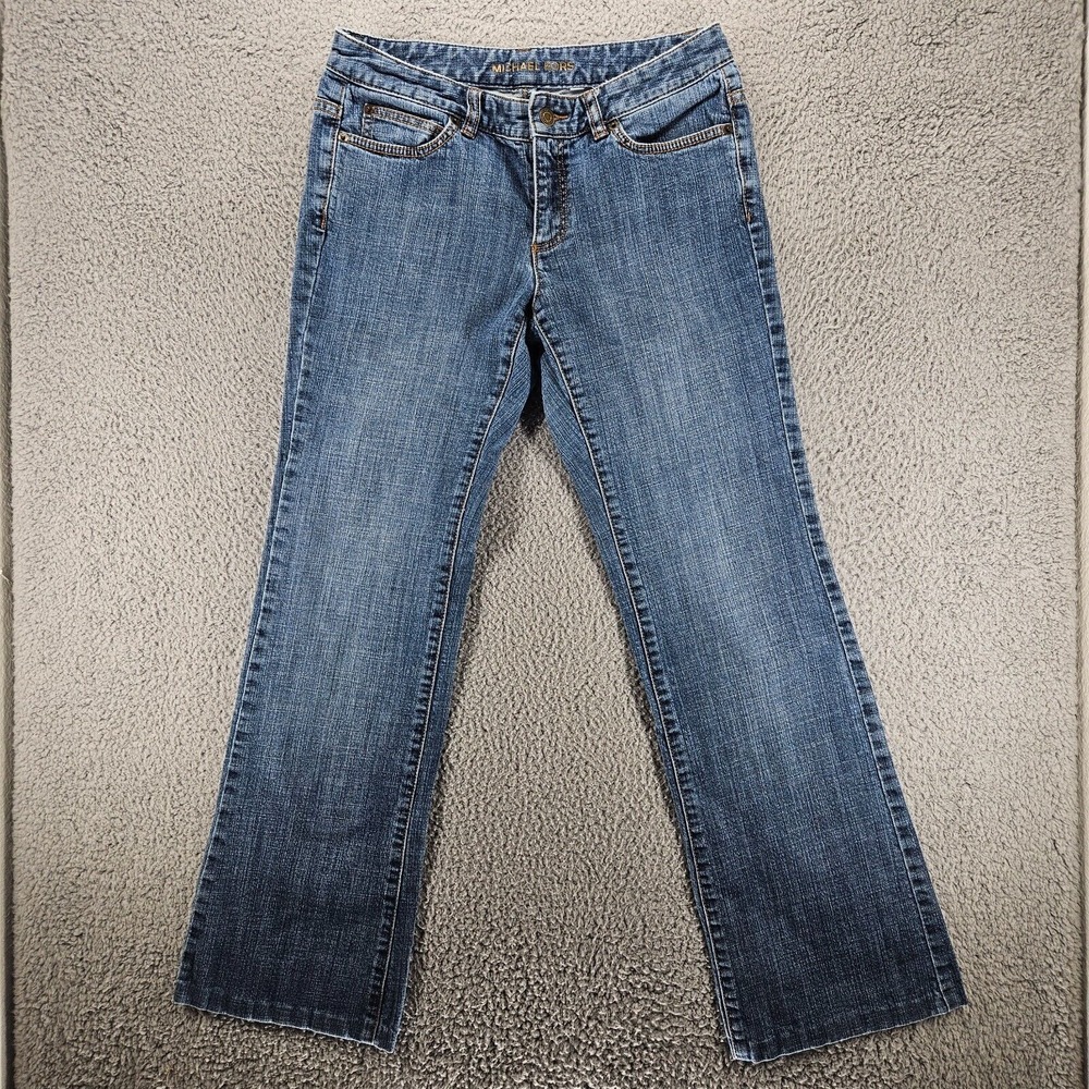 Michael Kors Bootcut Jeans Womens Size 6 Blue Denim Medium Wash